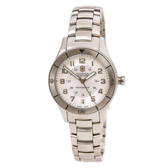 Swiss Army 241189 Women's Ambassador Clous De Paris Silver Dial Steel Bracelet Automatic Watch