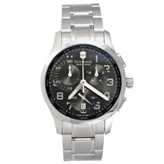 Swiss Army 241295 Men's Alliance Chrono Black Dial Stainless Steel Bracelet Watch