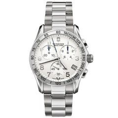 Swiss Army 241315 Men's Chrono Classic Silver Dial Stainless Steel Watch
