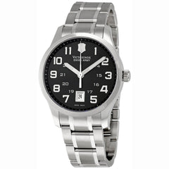 Swiss Army 241322 Men's Classic Alliance Swiss Stainless Steel Black Dial Watch