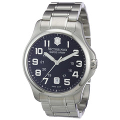 Swiss Army 241358 Men's Officer's Black Dial Stainless Steel Bracelet Swiss Watch