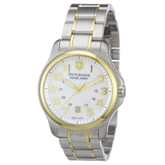 Swiss Army 241364 Women's Officers White MOP Dial Two Tone Steel Watch