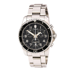 Swiss Army 241432 Men's Maverick Black Dial Stainless Steel Bracelet Chronograph Watch