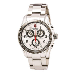 Swiss Army 241445 Men's Chrono Classic XLS Silver Dial Stainless Steel Bracelet Watch