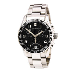 Swiss Army 241494 Men's Chrono Classic Black Dial Stainless Steel Bracelet Watch