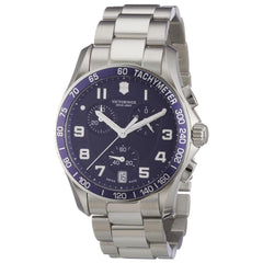 Swiss Army 241497 Men's Classic Chronograph Blue Dial Steel Bracelet Watch