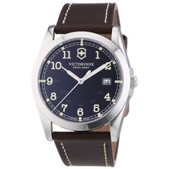 Swiss Army 241563 Men's Infantry Black Dial Brown Leather Strap Watch