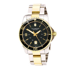 Swiss Army 241605 Men's Maverick GS Green Dial Two Tone Steel Bracelet Watch