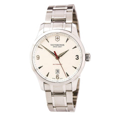 Swiss Army 241667 Men's Alliance Silver Dial Stainless Steel Bracelet Mechanical Automatic Watch