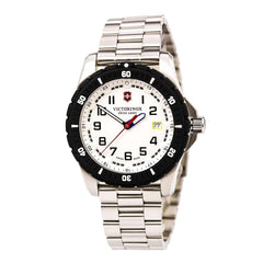 Swiss Army 241677 Men's Maverick Sport White Dial Stainless Steel Bracelet Watch