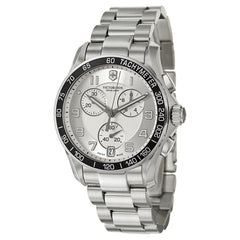 Swiss Army 249035 Men's Chrono Classic Silver Dial Stainless Steel Bracelet Watch