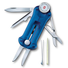 Swiss Army 53963 Victorinox Sports-Leisure Golf Tool Translucent Blue Handle Pocket Knife