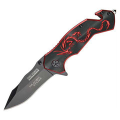 Tac-Force Folding Knife - Dragon Strike Drop Point Blade with Linear Lock | TF-759BR