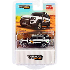 Tarmac Works 1/64 Model Car - Land Rover Defender 110 Trek Edition with Roof Rack