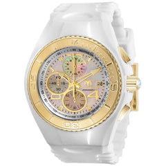 Technomarine Men's Chrono Watch - Cruise JellyFish MOP Dial White Strap | TM-115354