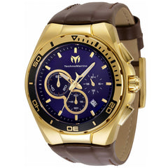 Technomarine Men's Chrono Watch - Cruise Steel Blue and Gold Dial Strap | TM-120019