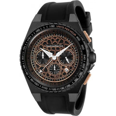 Technomarine Men's Chrono Watch - Technocell Black Dial Silicone Strap | TM-318071