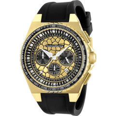 Technomarine Men's Chrono Watch - Technocell Gold and Black Dial Strap | TM-318068