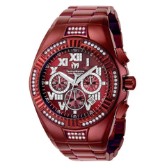 Technomarine Men's Chronograph Watch - Cruise Crystal Red Dial Bracelet | TM-121232
