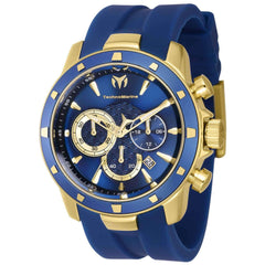 Technomarine Men's Chronograph Watch - UF6 Blue Dial Silicone Strap | TM-621003