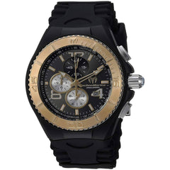 Technomarine Men's Quartz Watch - Cruise JellyFish Black Dial Rubber Strap | TM-115149