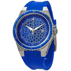 Technomarine Men's Quartz Watch - TechnoCell Blue Dial Rubber Strap | TM-318053