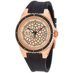 Technomarine Men's Quartz Watch - TechnoCell Rose Gold Tone Dial Strap | TM-318059