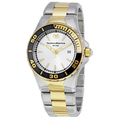 Technomarine Men's Watch - Sea Manta Silver Tone Dial Two Tone Bracelet | TM-215004