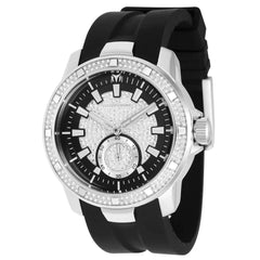 Technomarine Men's Watch - UF6 Quartz Black and White Dial Rubber Strap | TM-621014