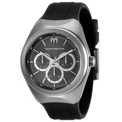 Technomarine Women's Quartz Watch - MoonSun Black and Silver Dial Strap | TM-820016