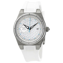 Technomarine Women's Quartz Watch - TechnoCell White Dial Rubber Strap | TM-318077