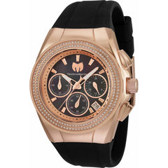 Technomarine Women's Watch - Cruise Diva Pave Black and Rose Gold Dial | TM-120043