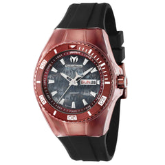 Technomarine Women's Watch - Cruise Red Case Black Dial Silicone Strap | TM-121220