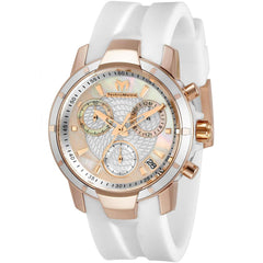 Technomarine Women's Watch - UF6 Quartz Chronograph White Silicone Strap | TM-619001