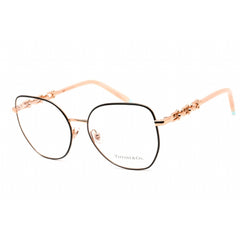 Tiffany Women's Eyeglasses - Black On Rubedo Metal Cat Eye Shape Frame | 0TF1147 6162