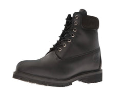 Timberland C10054 Men's Classic Premium Black Smooth Leather Lace Up Waterproof Boots, 6