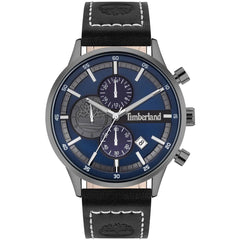 Timberland Men's Chronograph Watch - SS Case Black Leather Strap | TDWGF2090401