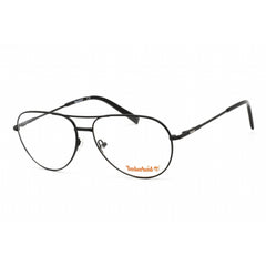 Timberland Men's Eyeglasses - Matte Black Aviator Metal Full-Rim Frame | TB1630 002