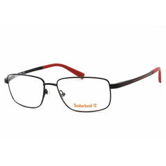 Timberland Men's Eyeglasses - Matte Black Full Rim Metal Frame Demo Lens | TB1648 002