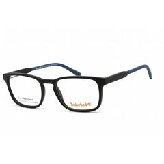 Timberland Men's Eyeglasses - Matte Black Rectangular Full-Rim Frame | TB1624 002