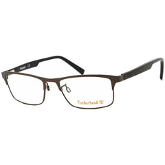 Timberland Men's Eyeglasses - Matte Dark Brown Metal Frame Clear Lens | TB1547 049