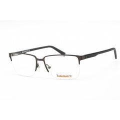 Timberland Men's Eyeglasses - Matte Gunmetal Rectangular Metal Frame | TB1653 009