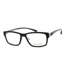 Timberland Men's Eyeglasses - Rectangular Matte Dark Green Plastic Frame | TB1351 097