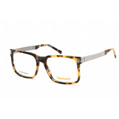 Timberland Men's Eyeglasses - Rectangular Shape Dark Havana Plastic Frame | TB1756 052