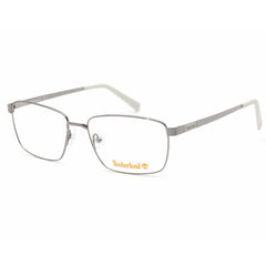 Timberland Men's Eyeglasses - Shiny Gunmetal Rectangular Metal Frame | TB1638 008