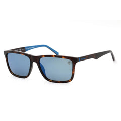 Timberland Men's Sunglasses - Blue Mirror Lens Rectangular Shape Frame | TB9174 52D