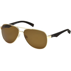 Timberland Men's Sunglasses - Brown Polarized Lens Metal Aviator Frame | TB9137 6032H