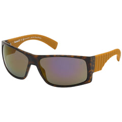 Timberland Men's Sunglasses - Dark Havana and Orange Frame Polarized | TB9215 52D
