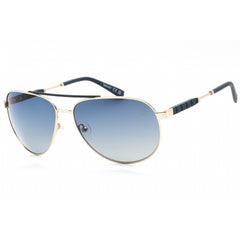 Timberland Men's Sunglasses - Full Rim Gold Metal Aviator Shape Frame | TB9282 32D