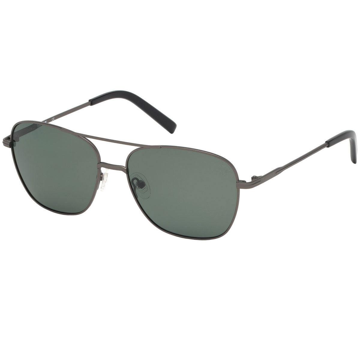Timberland Men's Sunglasses - Green Polarized Lens Metal Aviator